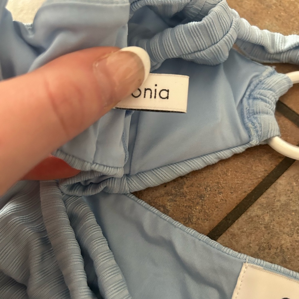 Onia Light Blue Bikini Top - Picture 4 of 4